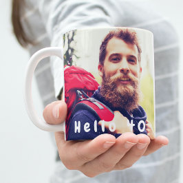 Caneca De Café aniversário de 40 anos personalizado foto saudação
