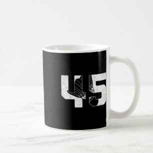 Caneca De Café Aniversário de 45 anos Homens Jogador de Badminton