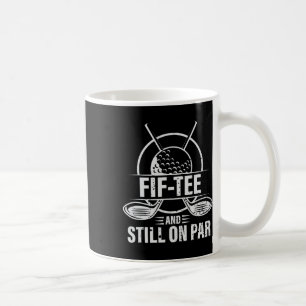 Caneca De Café Aniversário de 50 anos engraçado de golfe Golfe Pu