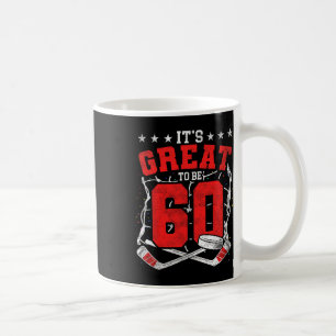 Caneca De Café Aniversário de 60 anos Amantes de Hóquei É Ótimo T