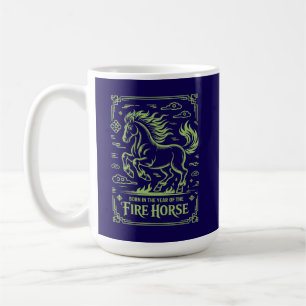 Caneca De Café Aniversário de 60 anos Cavalo de Fogo Horóscopo Ch