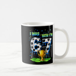Caneca De Café aniversário de 7 anos crianças futebol engraçado e