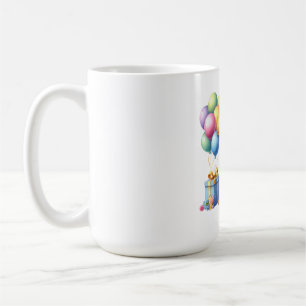 Caneca De Café Aniversário de 7 anos dourado