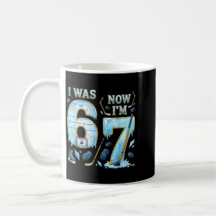 Caneca De Café Aniversário de 7 Anos Era 6 7 Engraçado Hóquei no