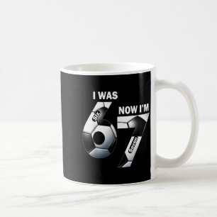 Caneca De Café Aniversário de 7 Anos Eu Era 6 Agora Sou 7 Criança