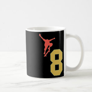 Caneca De Café Aniversário de 8 anos Amantes de Skate Skater 8 An