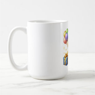 Caneca De Café Aniversário de 8 anos dourado