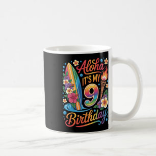 Caneca De Café Aniversário de 9 anos no Havaí Férias de Cruzeiro