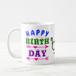 Caneca De Café Aniversário de abril Fool Fool Day Mustache & Glas