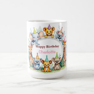 Caneca De Café Aniversário de Criança Selvagem Selvagem Selvagem