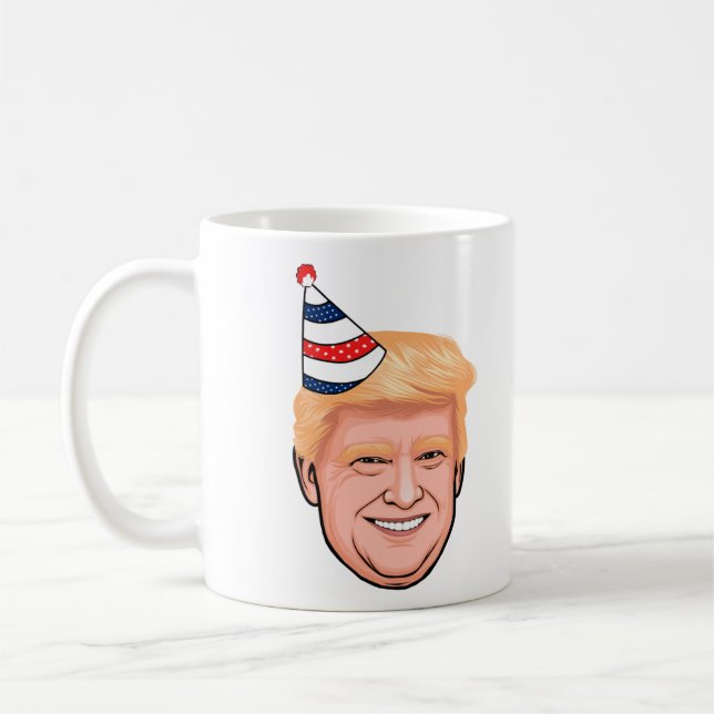 CANECA DE CAFÉ ANIVERSÁRIO DE DONALD TRUMP (Esquerda)