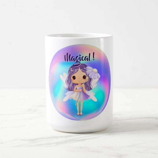 Caneca De Café Aniversário de Fada Princesa Caprichosa (Centro)