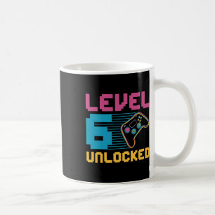 Caneca De Café Aniversário de jogos desbloqueados do nível 6