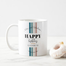 Aniversário design minimalista em cores pastosas