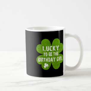 Caneca De Café Aniversário Dia de São Patrício Sortudo Por Ser O