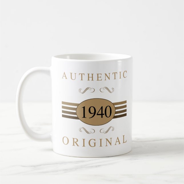 Caneca De Café Aniversário do 80 original de 1940 (Esquerda)