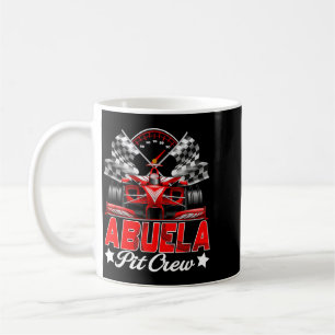Caneca De Café Aniversário do Carro de Corrida da Família Abuela