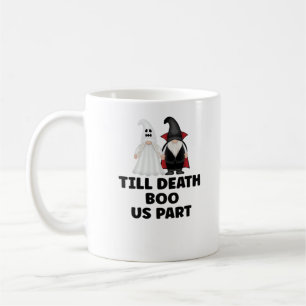 Caneca De Café Aniversário do Casamento de Halloween - Até a Mort
