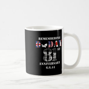 Caneca De Café Aniversário Do Dia D 1944 Junho 6 Wwii Memoria