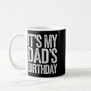 Caneca De Café Aniversário dos Pais Vintage Design Distressado Ho