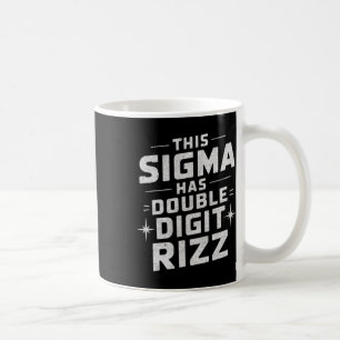 Caneca De Café Aniversário Engraçado de 10 Anos Rizz Sigma Brain 