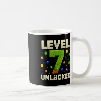 Caneca De Café Aniversário Nível 7 7 de Aniversário Desbloqueado 