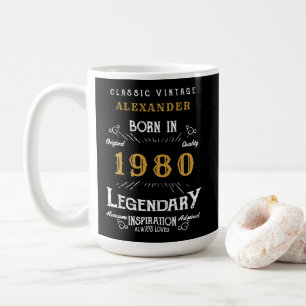 Caneca De Café Aniversário Personalizado Adicionar Seu Nome Lege