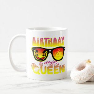 Caneca De Café Aniversário Rainha Design