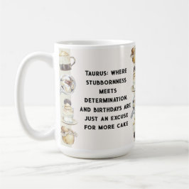 Caneca De Café Aniversário Taurus Mug - para o Taurus Stubborn