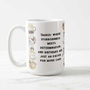 Caneca De Café Aniversário Taurus Mug - para o Taurus Stubborn