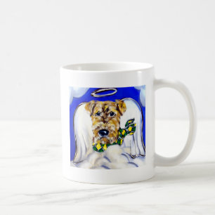 Caneca De Café Anjo Airedale Terrier