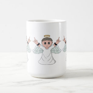 Caneca De Café Anjo Amorador de Música Pesada