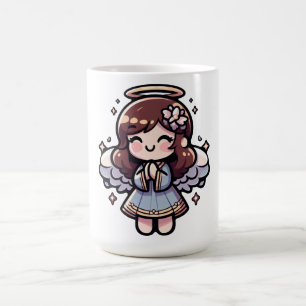 Caneca De Café Anjo Anime Cherubic - angélico, kawaii,