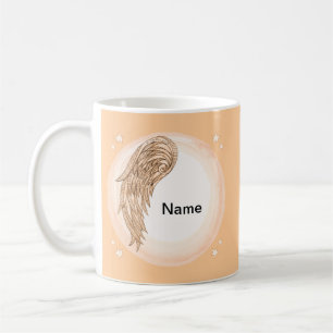 Caneca De Café anjo cristão de uma asa