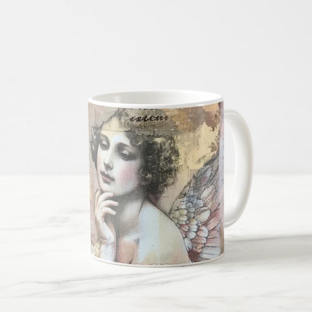 Caneca De Café Anjo da Alma  (Frente Esquerda)