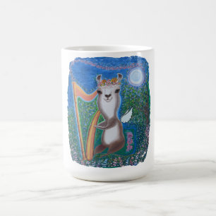 Caneca De Café Anjo da Lua com Harpa
