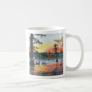 Caneca De Café Anjo de Atchafalaya, bom dia ao dia