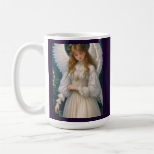 Caneca De Café Anjo de Natal Vitoriano Vintage Retro