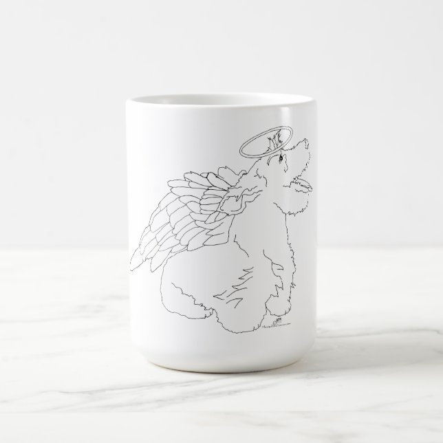 Caneca De Café Anjo do Cachorro Scottie (Centro)