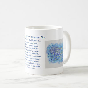 Caneca de Café Anjo do Poema O Que o Câncer Não Po