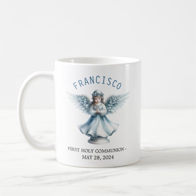 Caneca De Café Anjo do Primeiro Sagrado Evento Religioso da Comun (Esquerda)