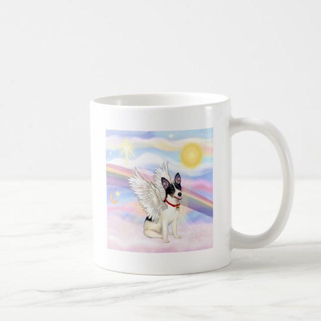 Caneca De Café Anjo do Rat Terrier (Direita)