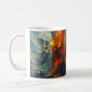 CANECA DE CAFÉ ANJO E DEMÔNIO