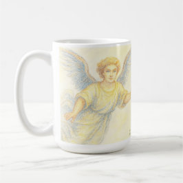 Caneca De Café Anjo em voo com um sorriso