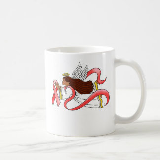 Caneca De Café "Anjo étnico da consciência da fita vermelha"