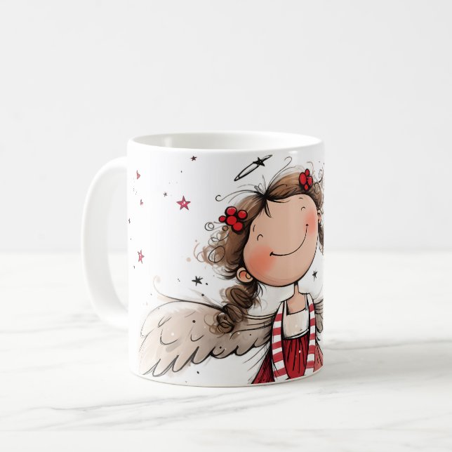 Caneca De Café Anjo Gargalhada  (Frente Esquerda)