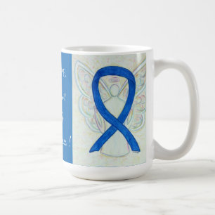 Caneca De Café Anjo Personalizado de Fita de Sensibilização ALS