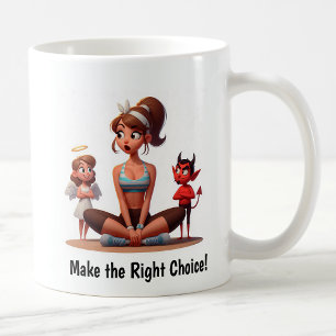 Caneca De Café Anjo personalizável vs. Malhação diabólica