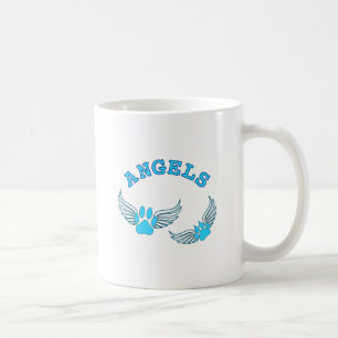 Caneca De Café Anjo Pet Pws De Azul