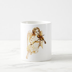 Caneca De Café Anjo tocando violino